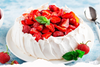 Pavlova com Doce de Morango